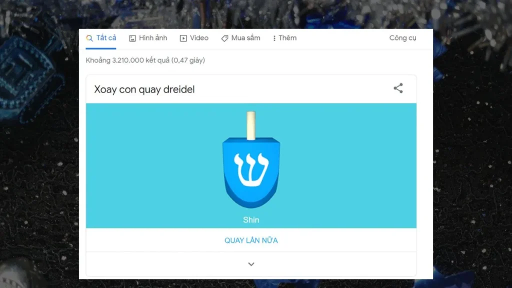 Hướng dẫn xoay con quay Dreidel trên Google cực dễ và đầy đủ nhất