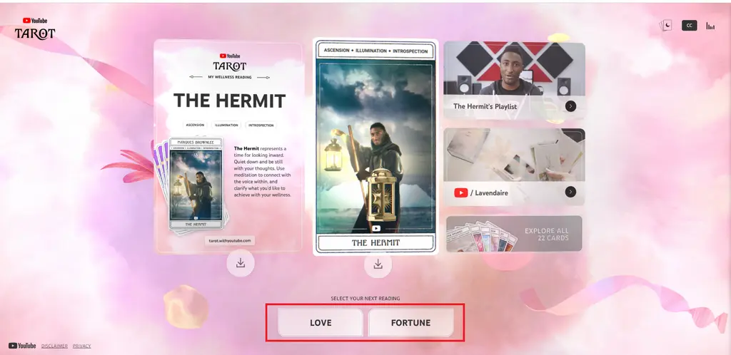 Tarot with YouTube tiếng Việt